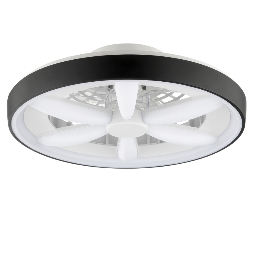 Brilliant - LED RGBW Ventilatore a soffitto dimmerabile con luce GAIANO LED/48W/230V 2700-6500K nero + telecomando
