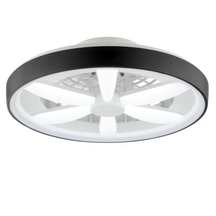 Brilliant - LED RGBW Ventilatore a soffitto dimmerabile con luce GAIANO LED/48W/230V 2700-6500K nero + telecomando