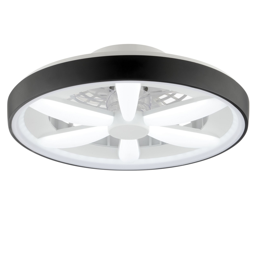 Brilliant - LED RGBW Ventilatore a soffitto dimmerabile con luce GAIANO LED/48W/230V 2700-6500K nero + telecomando