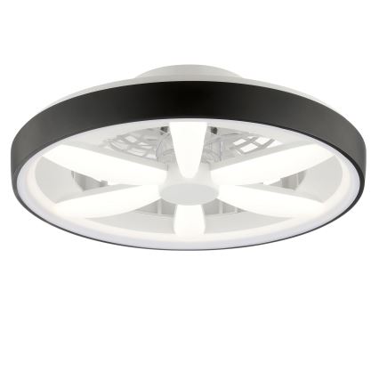 Brilliant - LED RGBW Ventilatore a soffitto dimmerabile con luce GAIANO LED/48W/230V 2700-6500K nero + telecomando