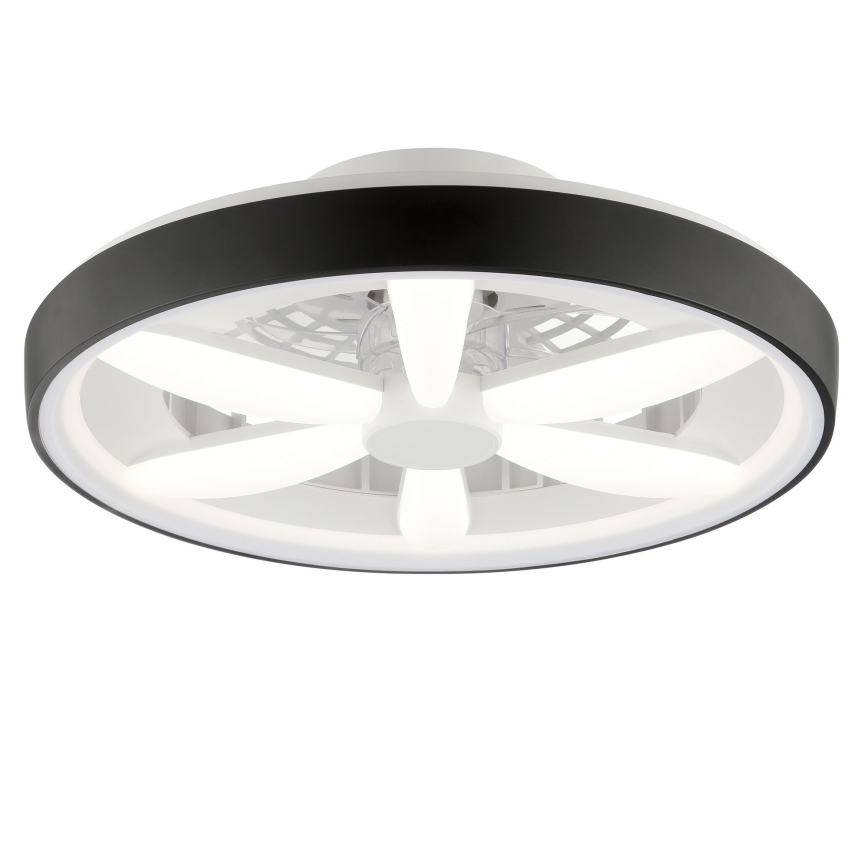 Brilliant - LED RGBW Ventilatore a soffitto dimmerabile con luce GAIANO LED/48W/230V 2700-6500K nero + telecomando