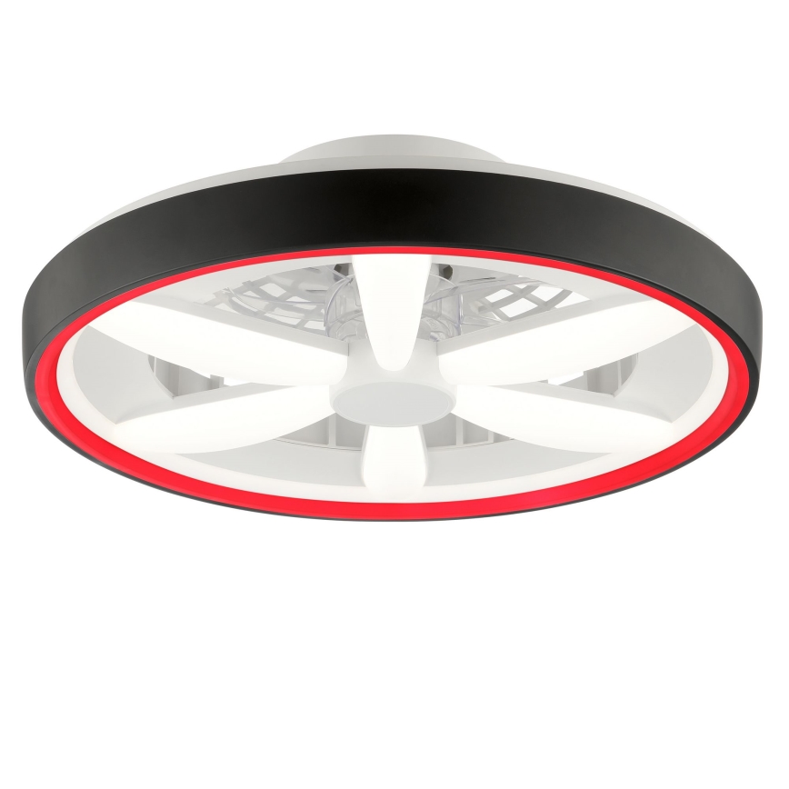 Brilliant - LED RGBW Ventilatore a soffitto dimmerabile con luce GAIANO LED/48W/230V 2700-6500K nero + telecomando