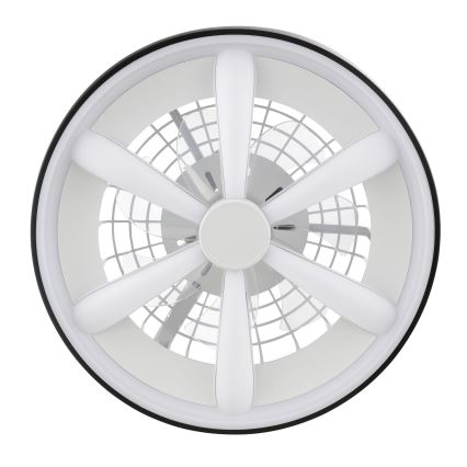 Brilliant - LED RGBW Ventilatore a soffitto dimmerabile con luce GAIANO LED/48W/230V 2700-6500K nero + telecomando