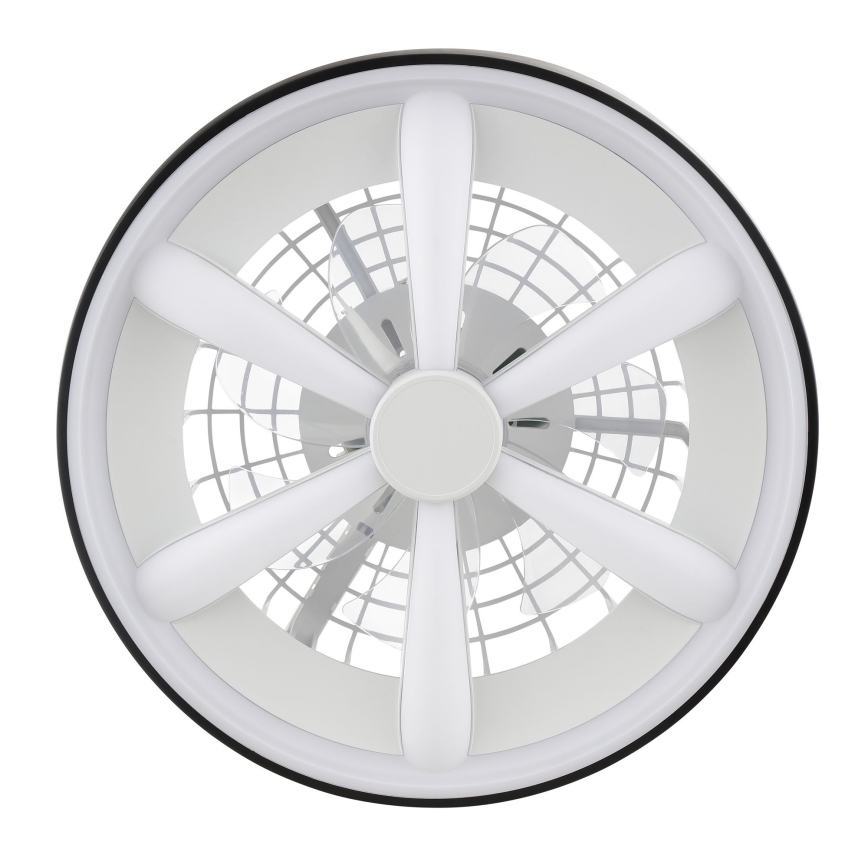Brilliant - LED RGBW Ventilatore a soffitto dimmerabile con luce GAIANO LED/48W/230V 2700-6500K nero + telecomando