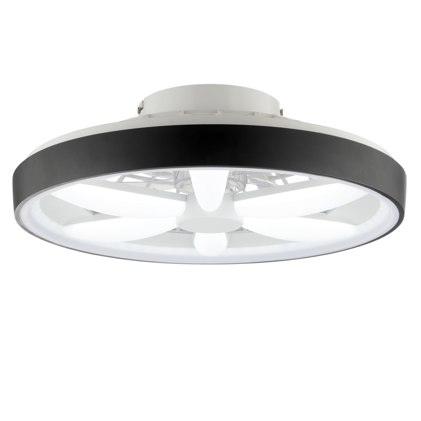Brilliant - LED RGBW Ventilatore a soffitto dimmerabile con luce GAIANO LED/48W/230V 2700-6500K nero + telecomando
