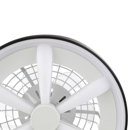 Brilliant - LED RGBW Ventilatore a soffitto dimmerabile con luce GAIANO LED/48W/230V 2700-6500K nero + telecomando