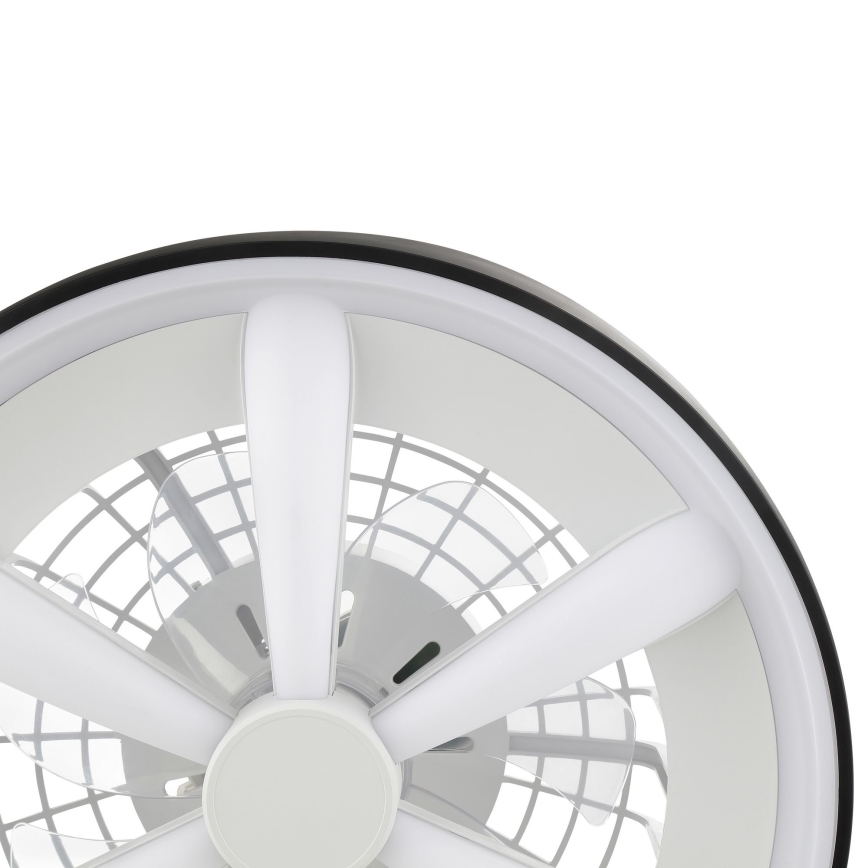 Brilliant - LED RGBW Ventilatore a soffitto dimmerabile con luce GAIANO LED/48W/230V 2700-6500K nero + telecomando