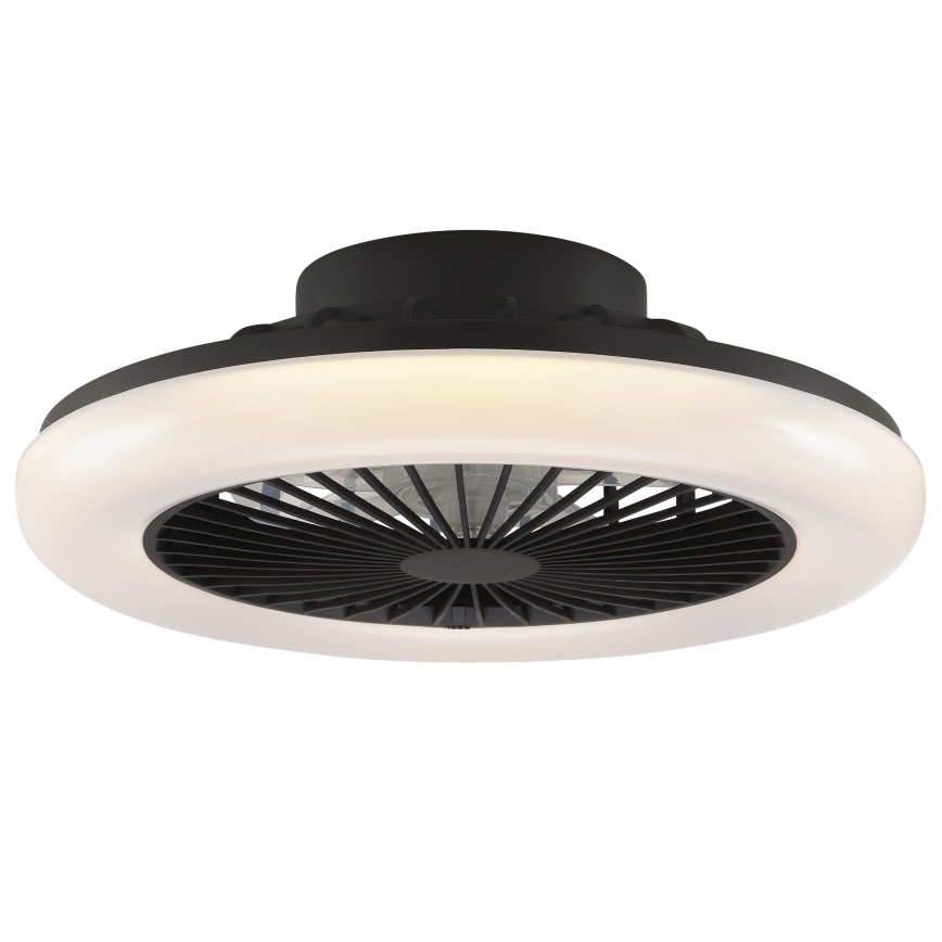Brilliant - Plafoniera LED dimmerabile con ventilatore MONTERO LED/20W/230V 2700-6500K Ø 42 cm nero + telecomando