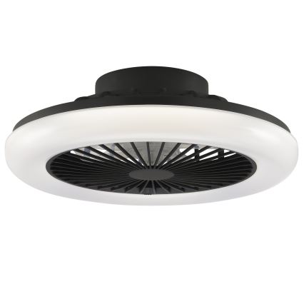Brilliant - Plafoniera LED dimmerabile con ventilatore MONTERO LED/20W/230V 2700-6500K Ø 42 cm nero + telecomando
