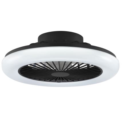Brilliant - Plafoniera LED dimmerabile con ventilatore MONTERO LED/20W/230V 2700-6500K Ø 42 cm nero + telecomando