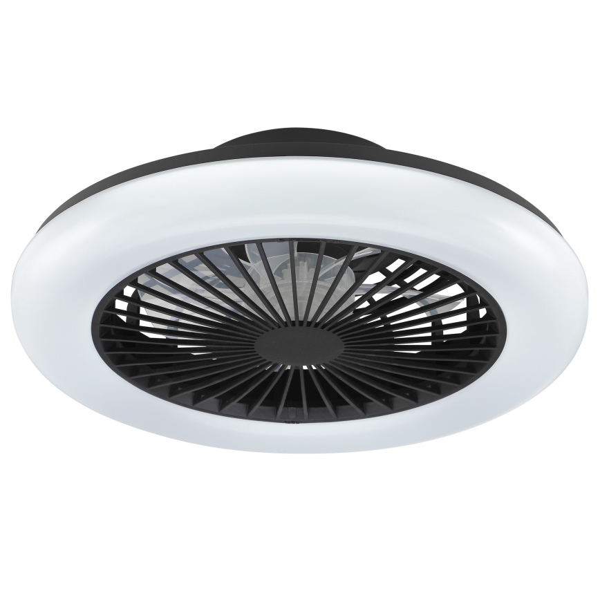Brilliant - Plafoniera LED dimmerabile con ventilatore MONTERO LED/20W/230V 2700-6500K Ø 42 cm nero + telecomando