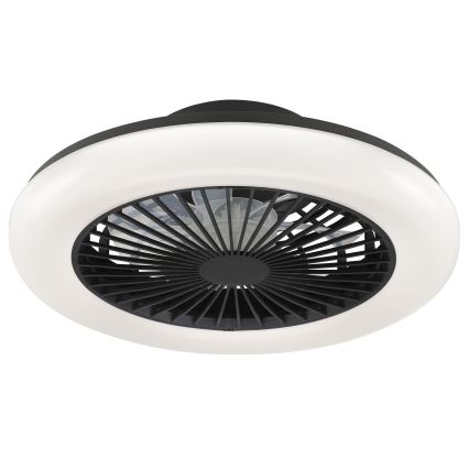 Brilliant - Plafoniera LED dimmerabile con ventilatore MONTERO LED/20W/230V 2700-6500K Ø 42 cm nero + telecomando