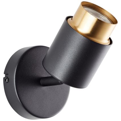 Brilliant - LED-Wandspot COVELO 1xGU10/5W/230V schwarz/gold