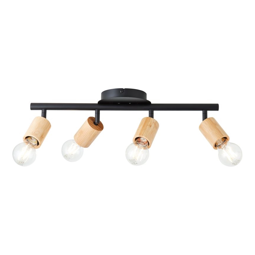 Brilliant - Luminaire à spots 4xE27/28W/230V bambou