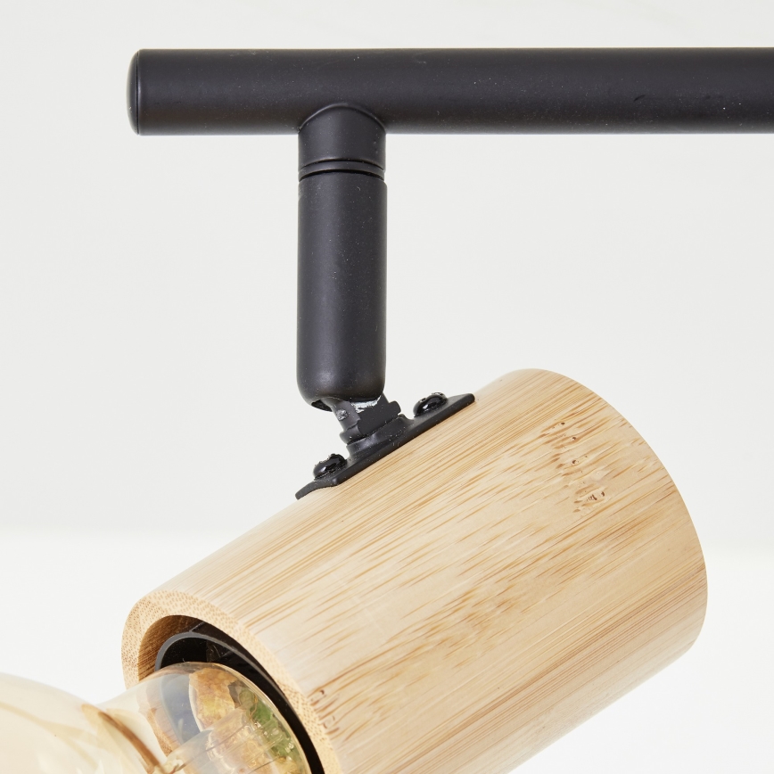 Brilliant - Luminaire à spots KERRY 6xE27/40W/230V noir/bambou