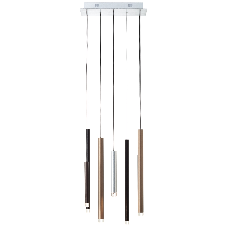 Brilliant - LED Lustre dimmable suspendu sur câble CEMBALO LED/32W/230V chrome mat/noir/marron