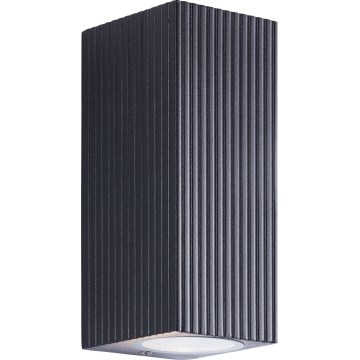 Brilliant - Outdoor-Wandleuchte JELANI 2xGU10/10W/230V IP44 schwarz