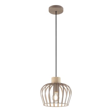 Brilliant - Pendelleuchte an Kabel NORDIC CAGE 1xE27/20W/230V Ø 25 cm beige