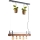 Brilliant - Pendelleuchte an Seil BANKWOOD 5xE27/28W/230V