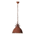 Brilliant - Pendelleuchte mit Kette JESPER GLAS 1xE27/60W/230V kupferfarben