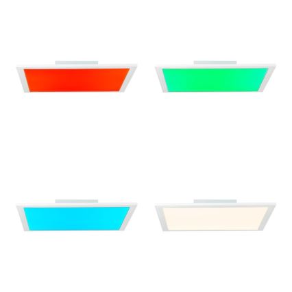 Brilliant - Plafonier RGBW à intensité variable ABIE LED/24W/230V 2700-6500K + télécommande