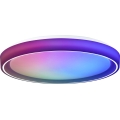 Brilliant - Plafonier RGBW à intensité variable FLOCO LED/34W/230V 3000-6500K d. 49,5 cm blanc + Télécommande
