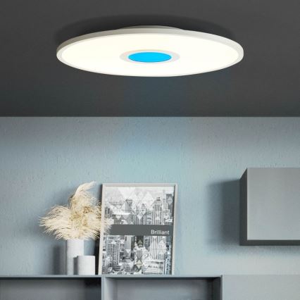 Brilliant - Plafonier RGBW à intensité variable ODELLA LED/24W/230V 2700-6500K + télécommande