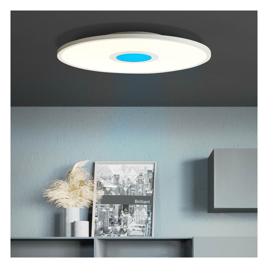 Brilliant - Plafonier RGBW à intensité variable ODELLA LED/24W/230V 2700-6500K + télécommande