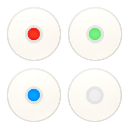 Brilliant - Plafonier RGBW à intensité variable ODELLA LED/24W/230V 2700-6500K + télécommande