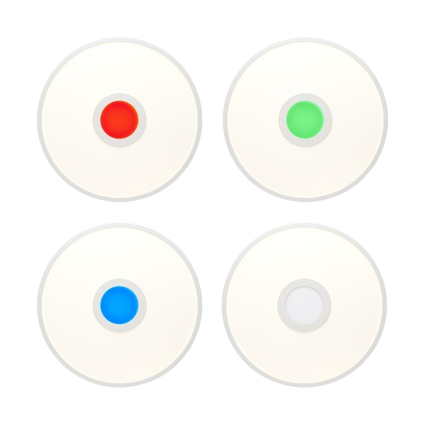 Brilliant - Plafonier RGBW à intensité variable ODELLA LED/24W/230V 2700-6500K + télécommande