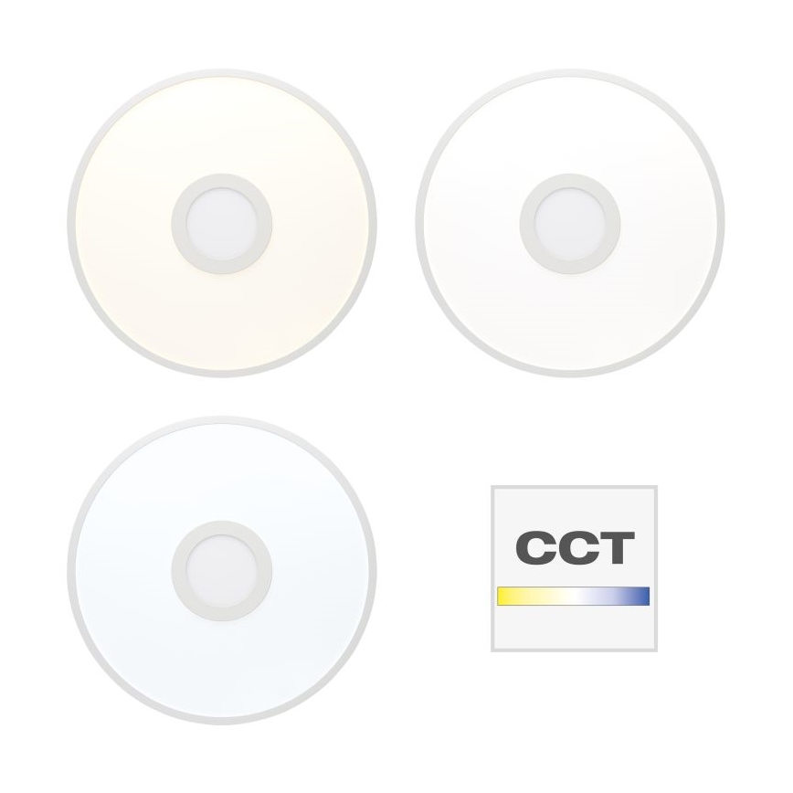 Brilliant - Plafonier RGBW à intensité variable ODELLA LED/24W/230V 2700-6500K + télécommande