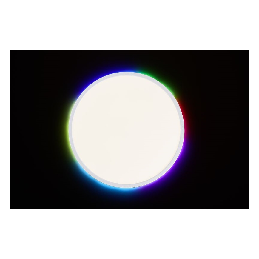 Brilliant - Plafonier RGBW à intensité variable SALTERY LED/22W/230V 3000-6500K + télécommande