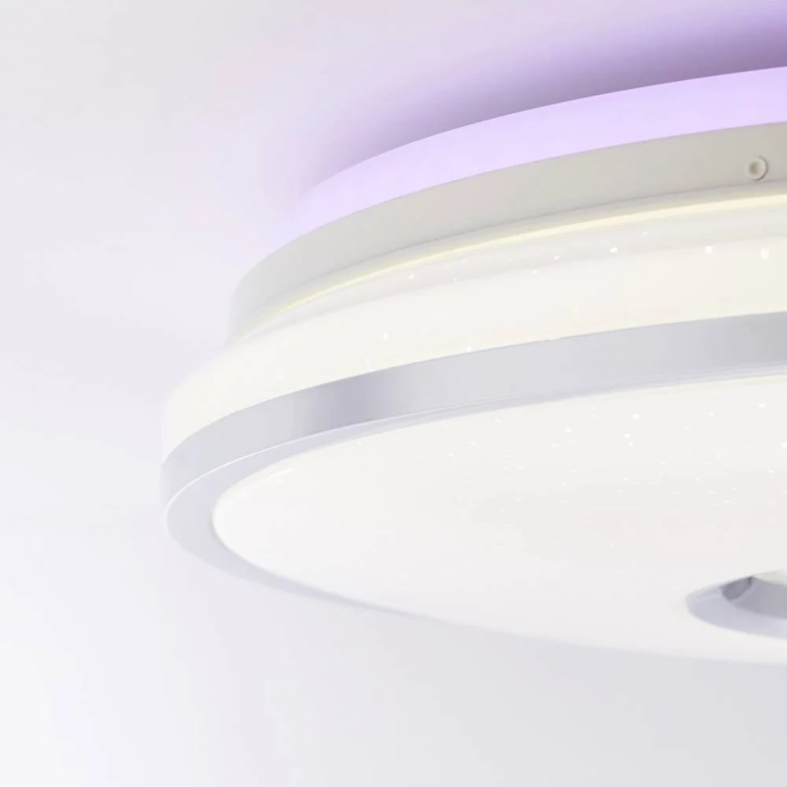Brilliant - Plafonier RGBW à intensité variable VISITATION LED/32W/230V 3000-6500K + télécommande