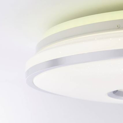 Brilliant - Plafonier RGBW à intensité variable VISITATION LED/32W/230V 3000-6500K + télécommande