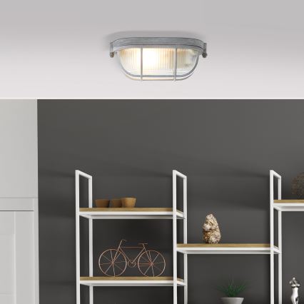 Brilliant - Plafoniera BOBBI 1xE27/40W/230V grigia