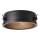 Brilliant - Plafoniera da soffitto ZOIS, 1x E27/28W/230V, Ø 30 cm, nera