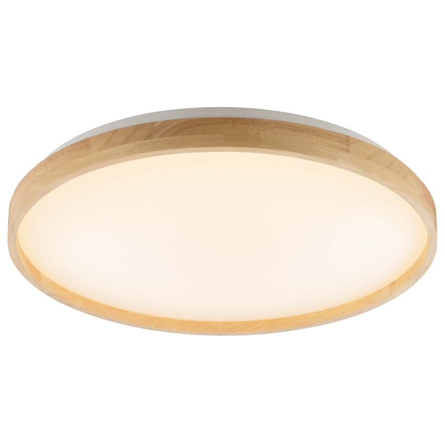 Brilliant - Lampada da soffitto LED dimmerabile ALSON LED/21W/230V 3000-6500K Ø 49,5 cm in legno di caucciù + telecomando