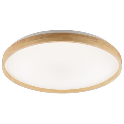 Brilliant - Lampada da soffitto LED dimmerabile ALSON LED/21W/230V 3000-6500K Ø 49,5 cm in legno di caucciù + telecomando