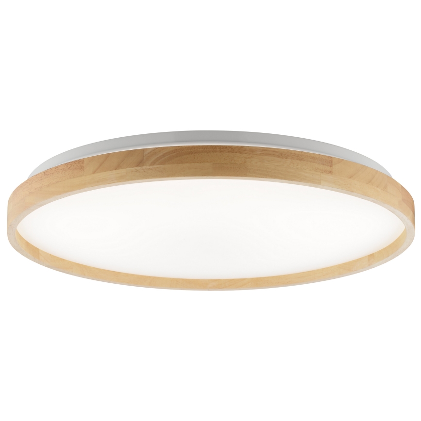 Brilliant - Lampada da soffitto LED dimmerabile ALSON LED/21W/230V 3000-6500K Ø 49,5 cm in legno di caucciù + telecomando