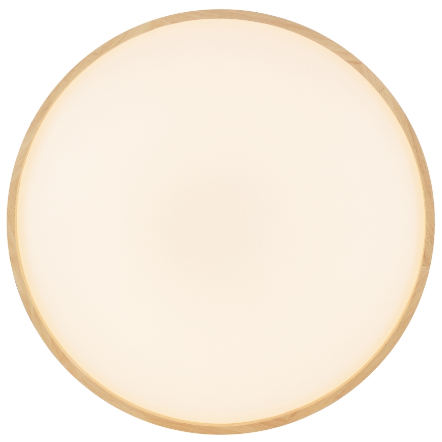 Brilliant - Lampada da soffitto LED dimmerabile ALSON LED/21W/230V 3000-6500K Ø 49,5 cm in legno di caucciù + telecomando