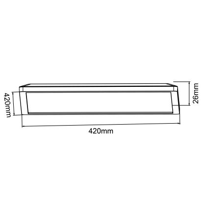 Brilliant - Plafoniera LED dimmerabile SORELL LED/24/230V 3000-6500K 42x42 cm nero + telecomando