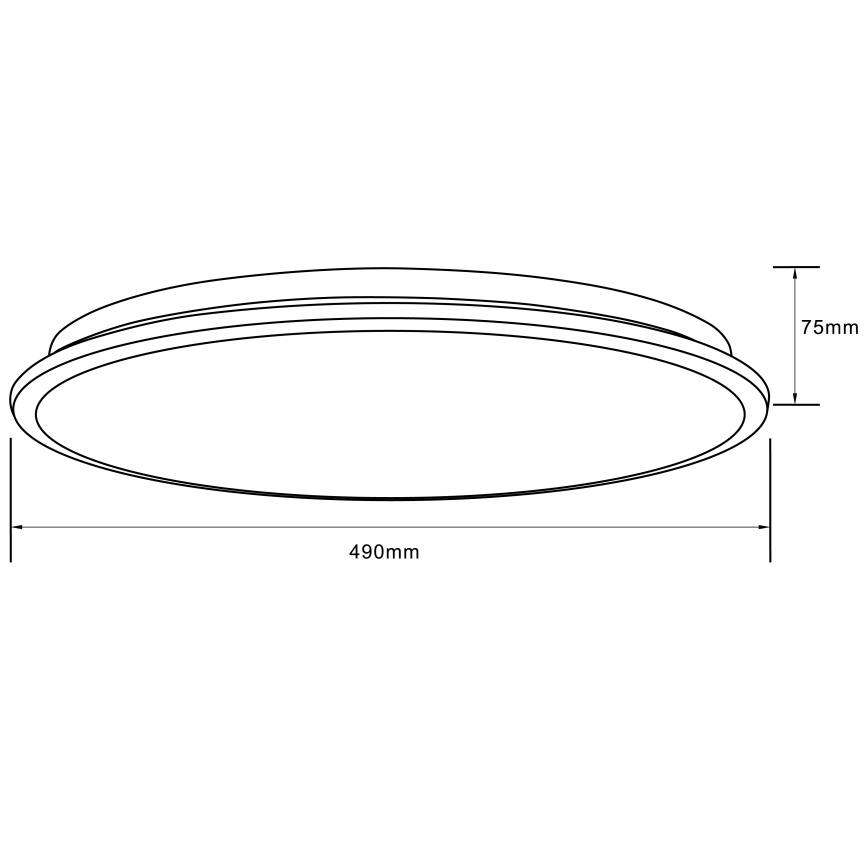 Brilliant - Plafoniera dimmerabile RGBW HEIDA LED/30W/230V 3000-6500K + telecomando