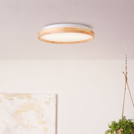 Brilliant - Plafoniera LED ALSON LED/26W/230V 3000/4500K diametro 39,5 cm gomma fig - FSC certificato
