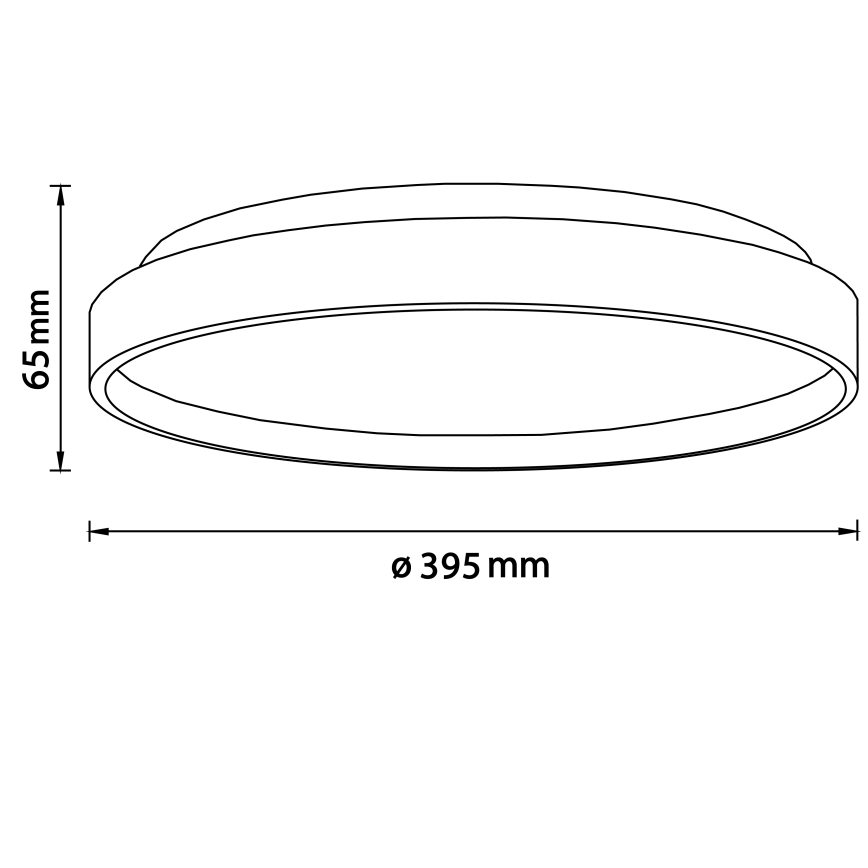 Brilliant - Plafoniera LED ALSON LED/26W/230V 3000/4500K diametro 39,5 cm gomma fig - FSC certificato