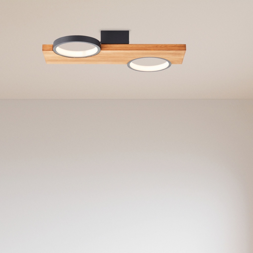 Brilliant - Plafoniera LED CHEESY LED/14W/230V pino - FSC certificato