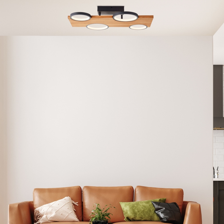 Brilliant - Plafoniera LED CHEESY LED/28W/230V pino - FSC certificato