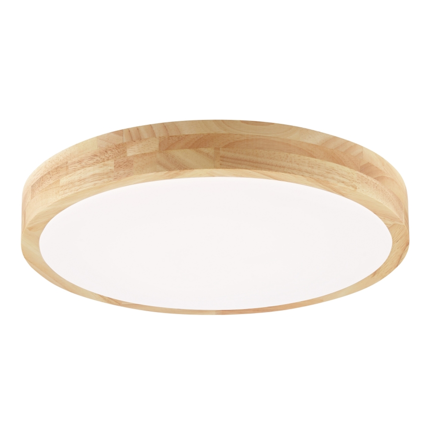 Brilliant - Plafoniera da bagno a LED MOREEN LED/18W/230V 2700/4000/6500K Ø 34 cm IP44 in legno di caucciù