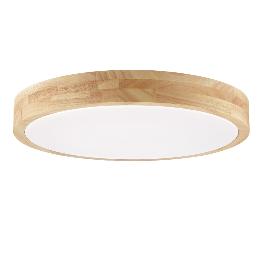Brilliant - Plafoniera da bagno a LED MOREEN LED/18W/230V 2700/4000/6500K Ø 34 cm IP44 in legno di caucciù