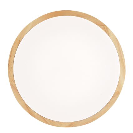 Brilliant - Plafoniera da bagno a LED MOREEN LED/18W/230V 2700/4000/6500K Ø 34 cm IP44 in legno di caucciù