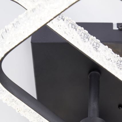 Brilliant - plafoniera dimmerabile a LED AYDIN LED/30W/230V 3000-6500K nero + telecomando